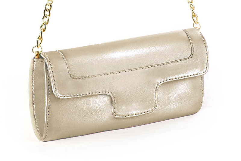 Gold luxurious elegant clutch for ceremonies, weddings and evenings out.